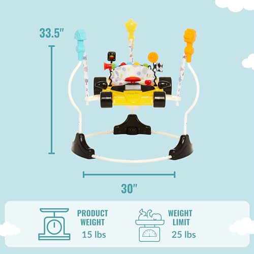 New Dream On Me Champ Activity Center & Jumper (Yellow) - Kidsy