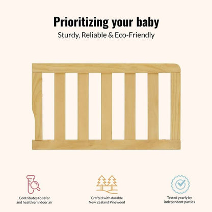 New Dream On Me Convertible Crib Toddler Guard Rail (Natural) - Kidsy