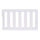 New Dream On Me Convertible Crib Toddler Guard Rail (White | 21.25L x 1.2W x 12.25H) - Kidsy