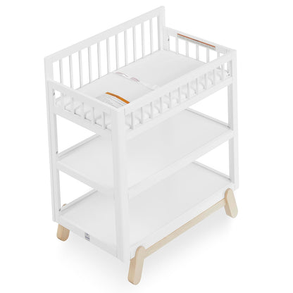 New Dream On Me Hygge Baby Nursery Changing Table (Vintage White Oak) - Kidsy