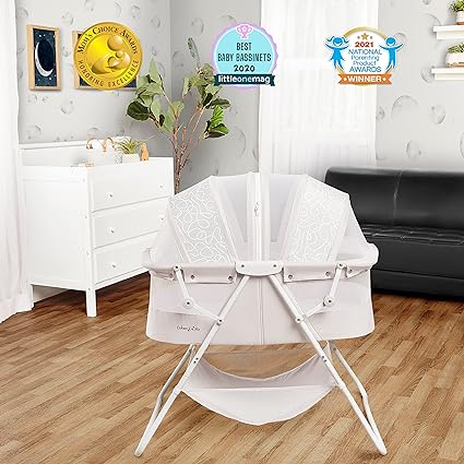 New Dream On Me Karley Bassinet (Cool Grey) - Kidsy