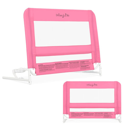 New Dream on me Lightweight Mesh Security Adjustable Bed Rail (Pink) - Kidsy