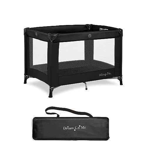 New Dream On Me Nest Portable Playard with Carry Bag (Black) - Kidsy