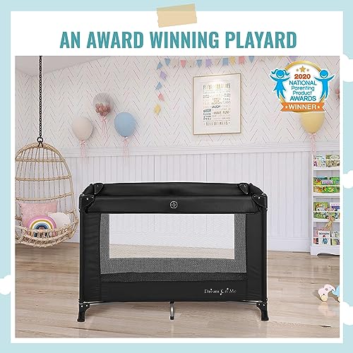 New Dream On Me Nest Portable Playard with Carry Bag (Black) - Kidsy