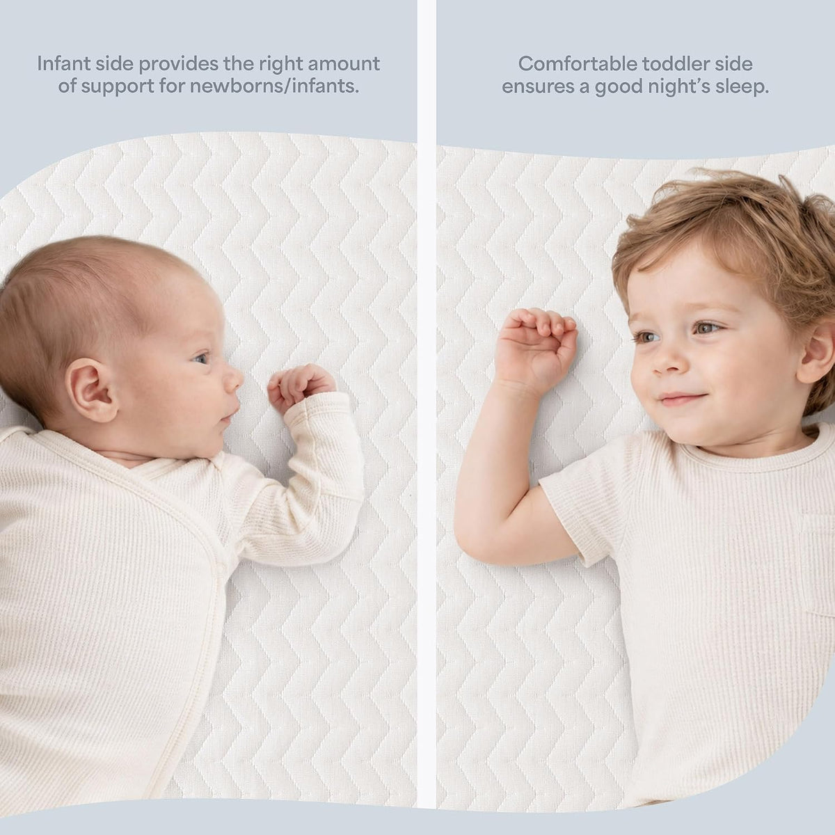New Dream On Me Premium 2-in-1 Baby Zzz Crib & Toddler Mattress Baby Zzz - Kidsy
