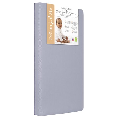New Dream on Me Snuggles Breathable Extra Firm Fiber Portable/Mini Crib Mattress (Periwinkle) - Kidsy