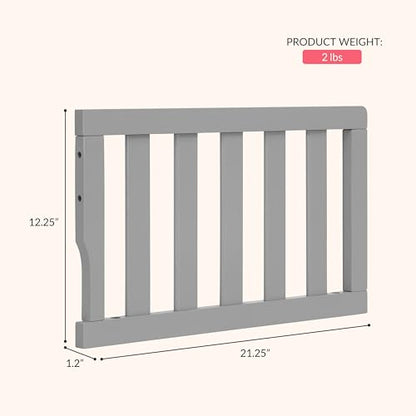 New Dream On Me Universal Convertible Crib Toddler Guard Rail (Natural) - Kidsy