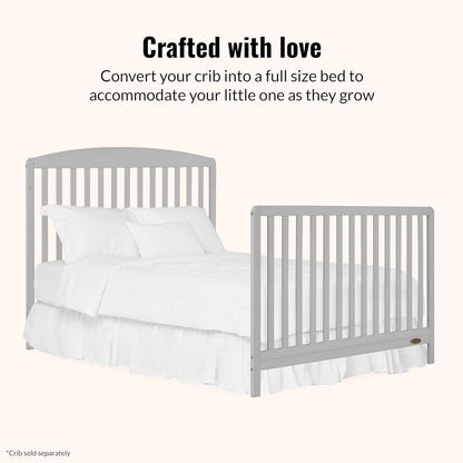 New Dream On Me Universal Crib to Full Size Bed Conversion Kit (Pebble Grey) - Kidsy