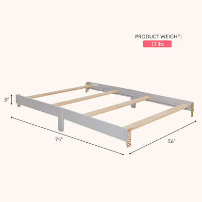 New Dream On Me Universal Crib to Full Size Bed Conversion Kit (Pebble Grey) - Kidsy