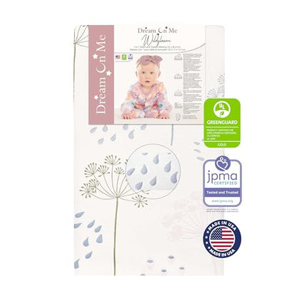 New Dream On Me Wildflower 2 - in - 1 Crib & Toddler Mattress, 6 - Inch Dual - Sided - Kidsy