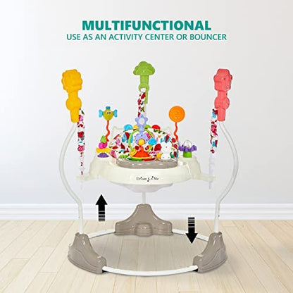 New Dream On Me Zany 2 - in - 1 Baby Activity Center and Bouncer (Elephant Print) - Kidsy