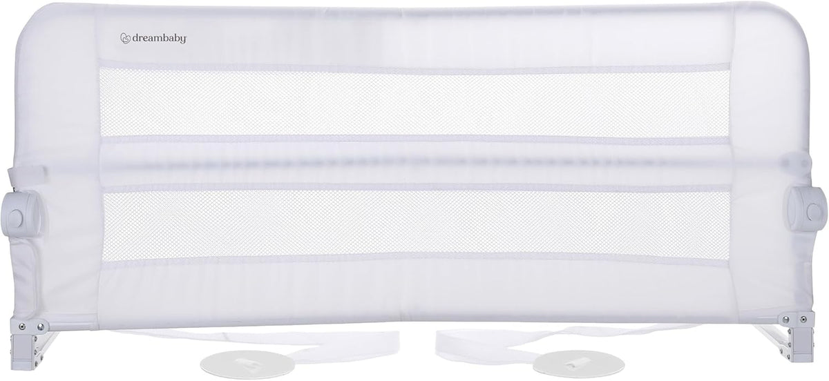 New Dreambaby Dallas Bed Rail Guard Toddlers Bed Rails 43.25" Wide & 19.5" Tall (White) - Kidsy
