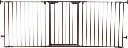 New Dreambaby Newport Adapta Baby Gate - Use at Top or Bottom of Stairs (Brown) - Kidsy