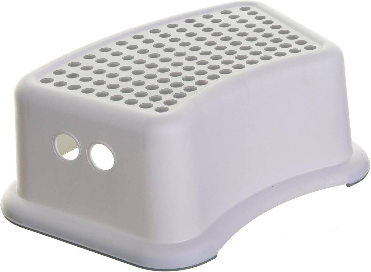 New Dreambaby Non-Slip Step Stool for Kids, 175 lb Capacity (Grey Dots) - Kidsy