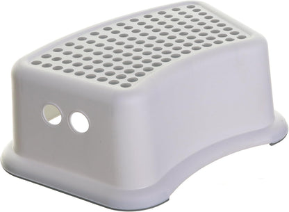 New Dreambaby Non-Slip Step Stool for Kids, 175 lb Capacity (Grey Dots) - Kidsy
