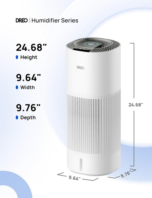 New DREO Smart Evaporative Humidifier Large Room (White, HHM774S) - Kidsy