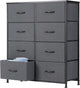 New DUMOS 8 Drawer Dresser for Bedroom, Fabric Storage Organizer (Grey) - Kidsy