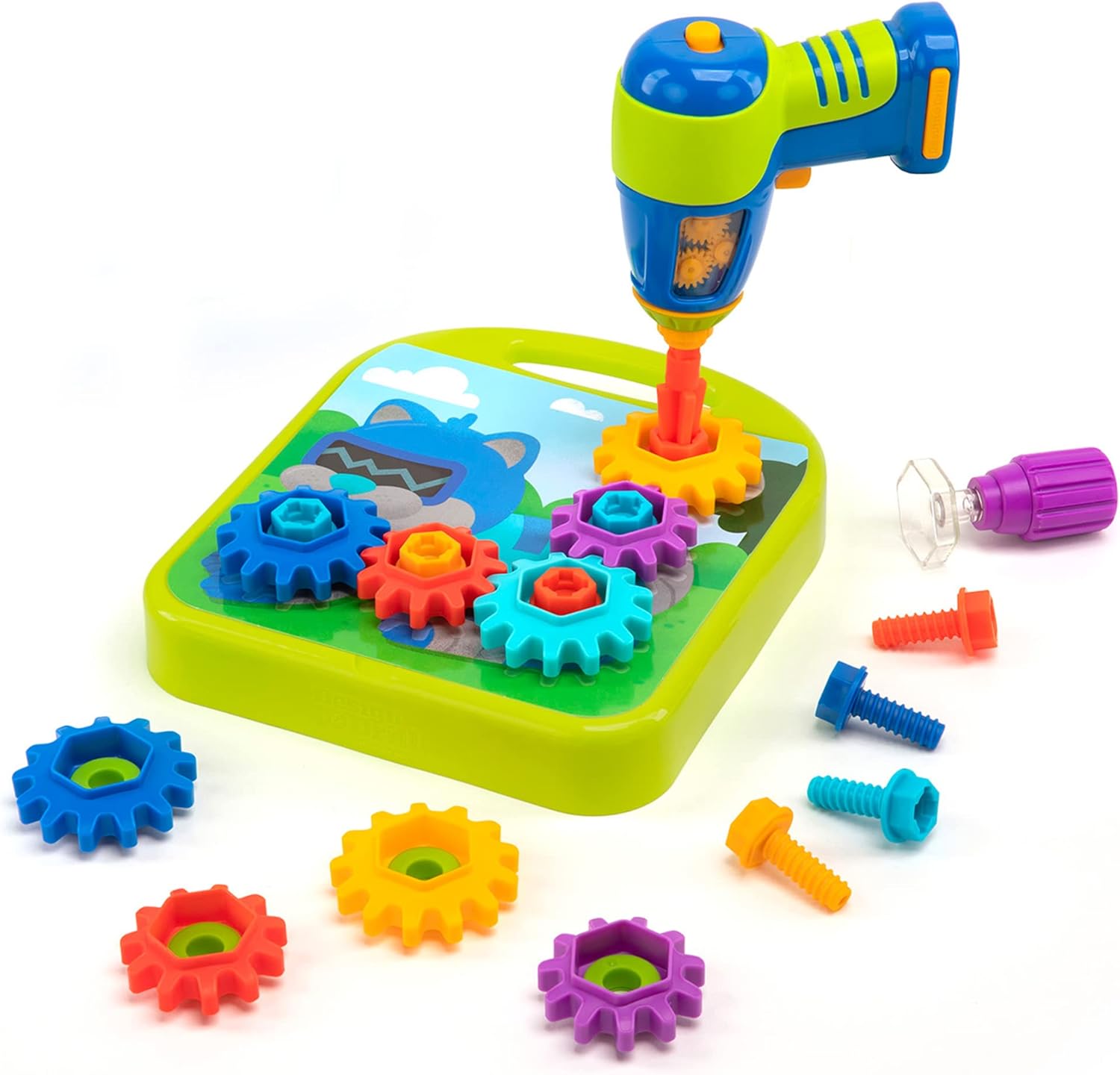 New Educational Insights Design & Drill Gears Workshop Tool Set