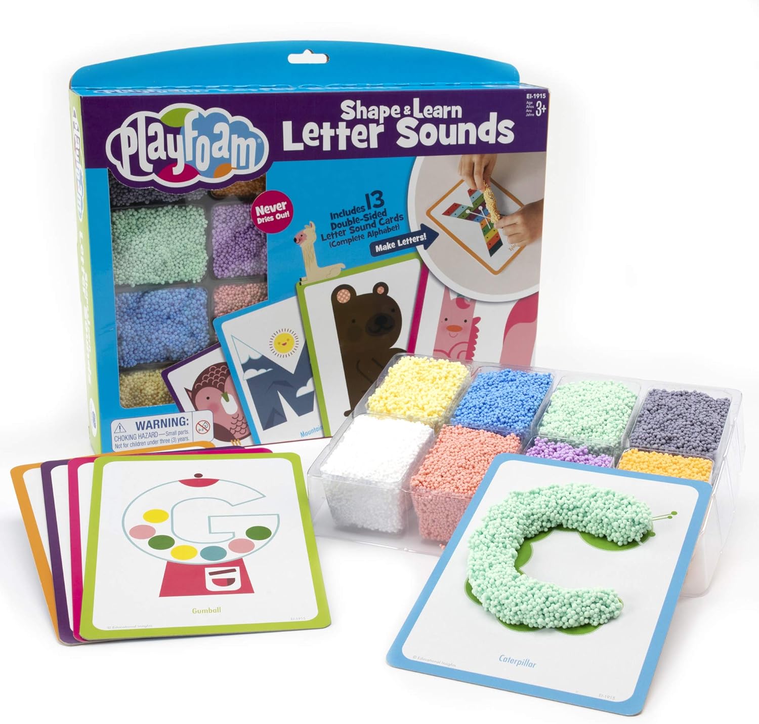 New Educational Insights Playfoam Shape & Learn Letter Sounds Flash Card Set - Kidsy