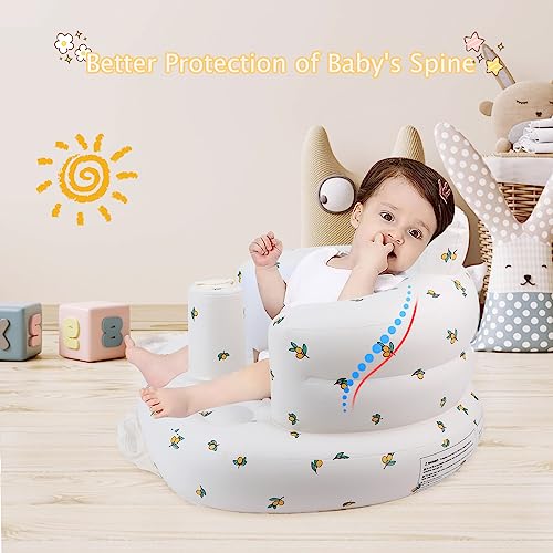 New EKEPE Inflatable Baby Floor Seat (Olive Flower) - Kidsy