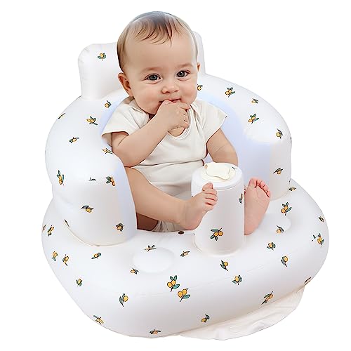 New EKEPE Inflatable Baby Floor Seat (Olive Flower) - Kidsy