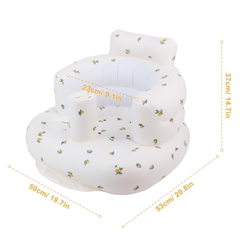 New EKEPE Inflatable Baby Floor Seat (Olive Flower) - Kidsy