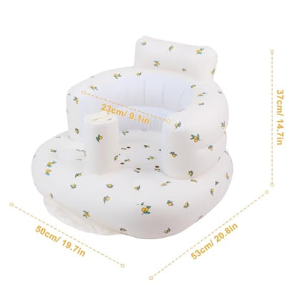 New EKEPE Inflatable Baby Floor Seat (Olive Flower) - Kidsy
