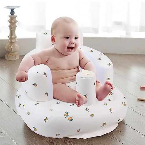 New EKEPE Inflatable Baby Floor Seat (Olive Flower) - Kidsy