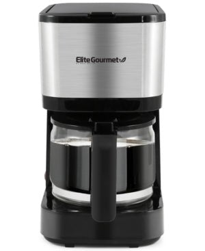 New Elite Gourmet 5 - Cup Coffee Maker - Stainless Steel - Kidsy