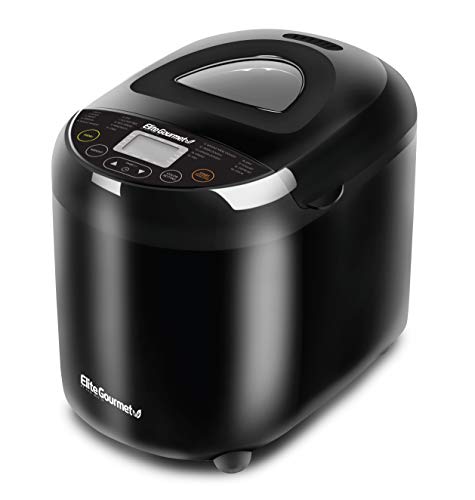 New Elite Gourmet EBM8103B Programmable Bread Maker Machine (Black) - Kidsy
