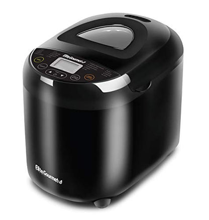 New Elite Gourmet EBM8103B Programmable Bread Maker Machine (Black) - Kidsy