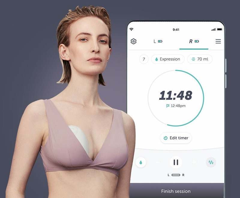 New Elvie Double Wearable Breast Pump with App - Kidsy