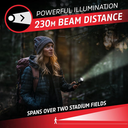 New Energizer LED Flashlight Vision PRO, Ultra Bright 1000+ Lumens (Black) - Kidsy