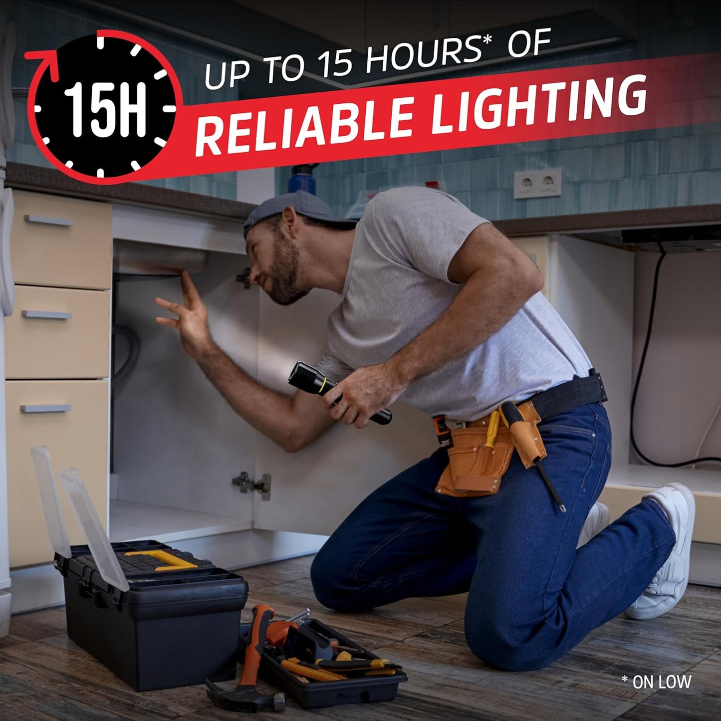 New Energizer LED Flashlight Vision PRO, Ultra Bright 1000+ Lumens (Black) - Kidsy