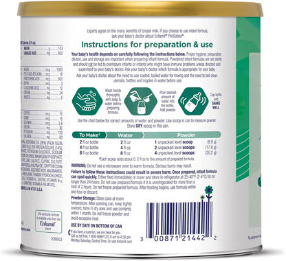 New Enfamil Prosobee Plant-Based Baby Formula (20.9 Oz Can) - Kidsy