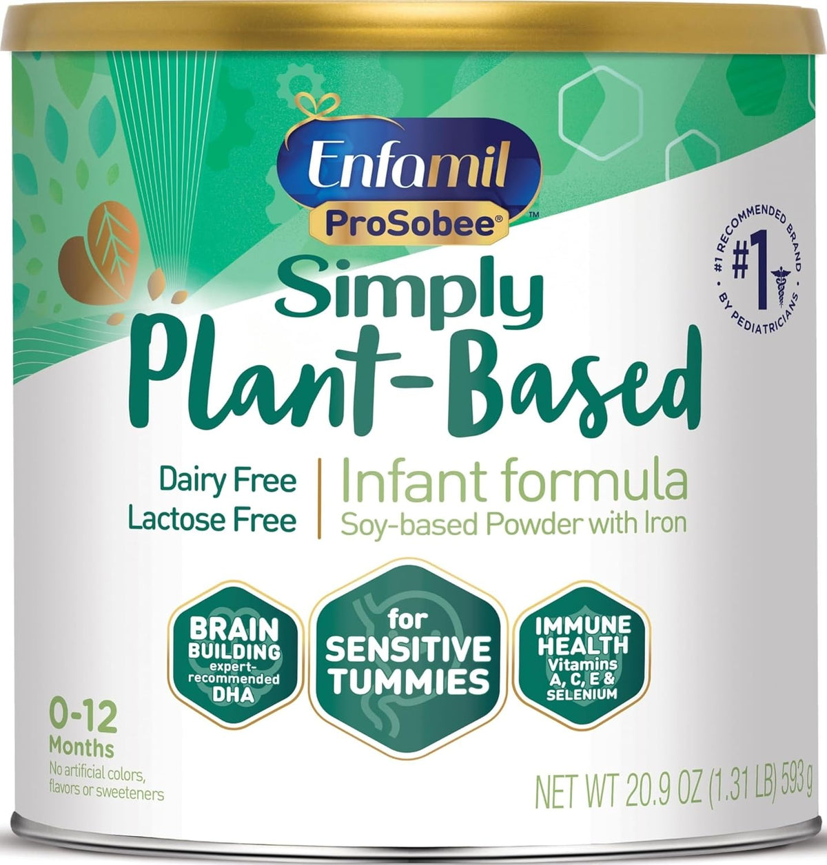 New Enfamil Prosobee Plant-Based Baby Formula (20.9 Oz Can) - Kidsy