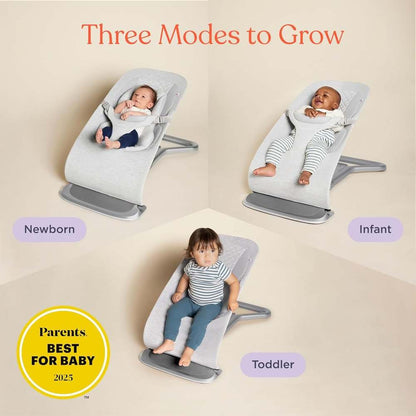 New Ergobaby Evolve 3 - in - 1 Baby Bouncer Seat (Camel) - Kidsy