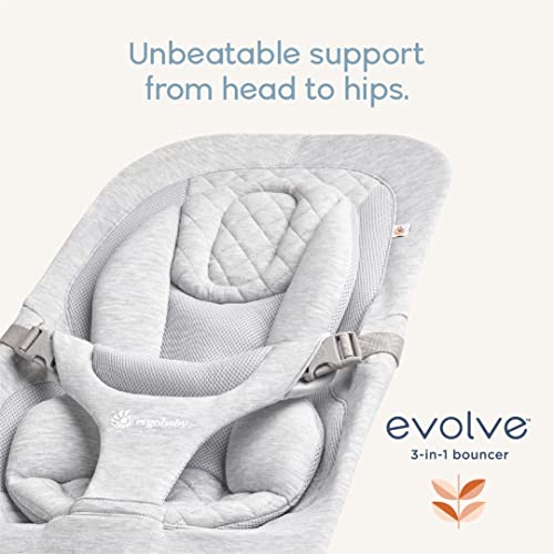 New Ergobaby Evolve 3 - in - 1 Bouncer (Charcoal) - Kidsy
