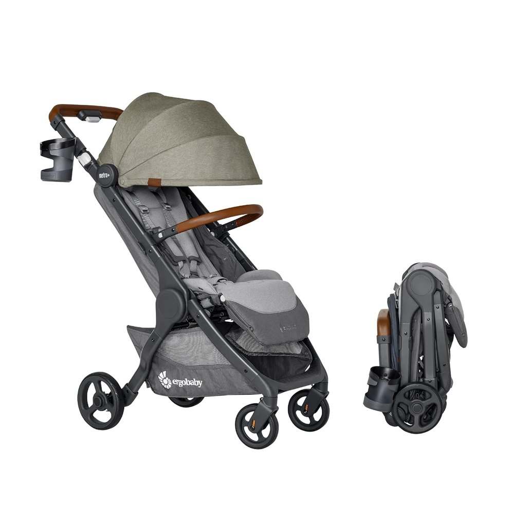 New Ergobaby Metro+ Deluxe Compact Baby Stroller (Empire State Green) - Kidsy