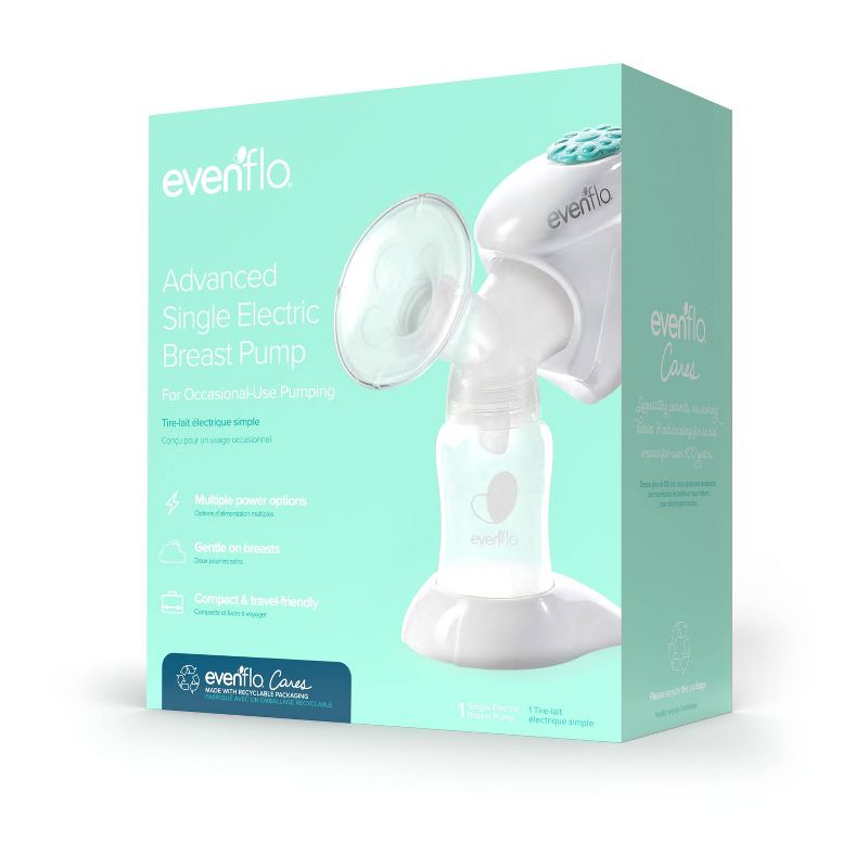 New Evenflo Advanced Single Electric Breast Pump (White) FINAL SALE