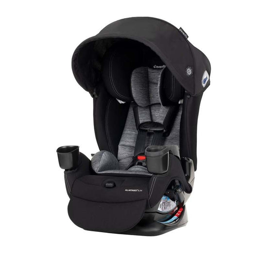 New Evenflo All4Stages Slim Plus Canopy 4 - in - 1 Convertible Car Seat (Howell Black) - Kidsy