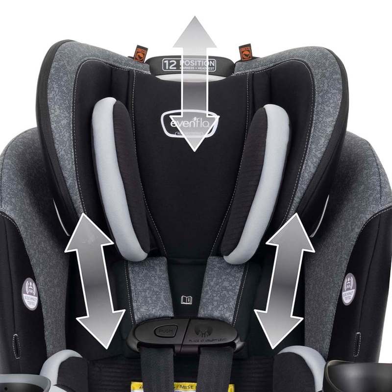 New Evenflo EveryFit/All4One 3 - in - 1 Convertible Car Seat (Latitude Gray) - Kidsy