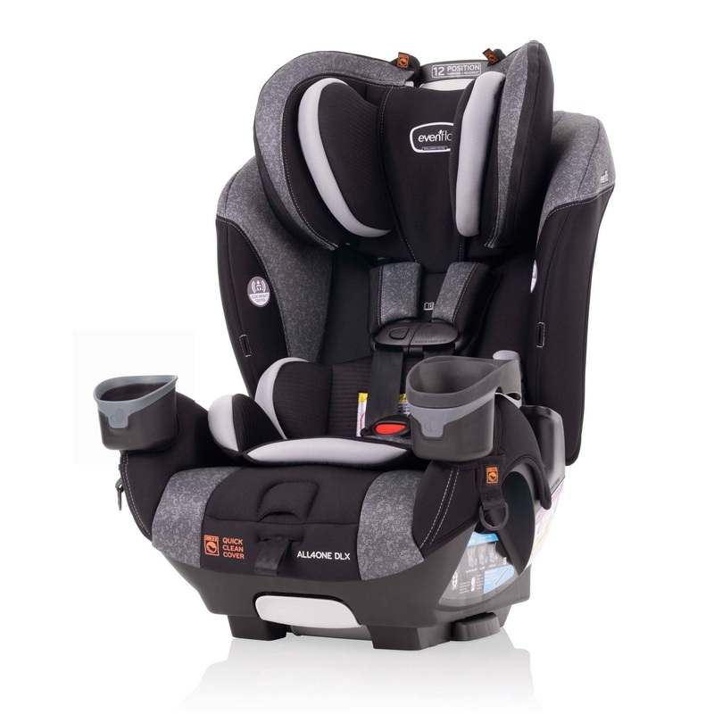 New Evenflo EveryFit/All4One 3 - in - 1 Convertible Car Seat (Latitude Gray) - Kidsy