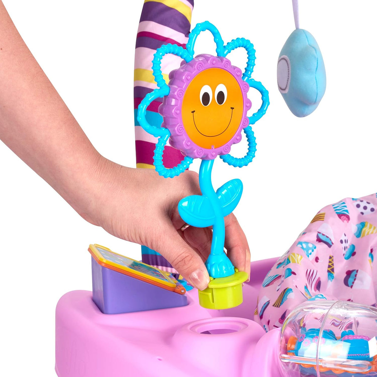New Evenflo Exersaucer Bouncing Activity Saucer (Sweet Tea Party) - Kidsy