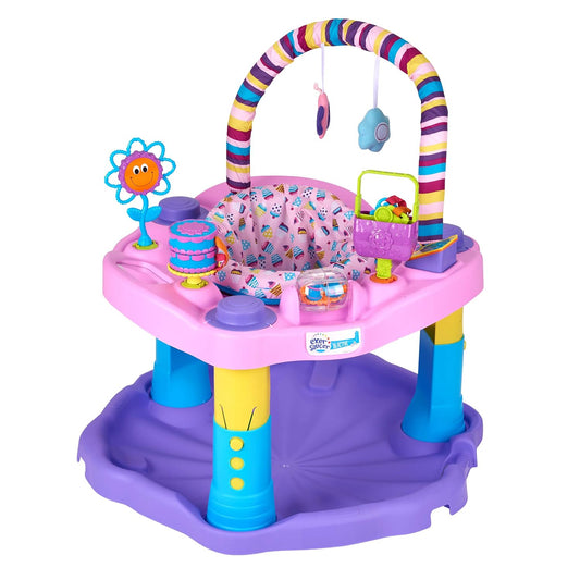 New Evenflo Exersaucer Bouncing Activity Saucer (Sweet Tea Party) - Kidsy