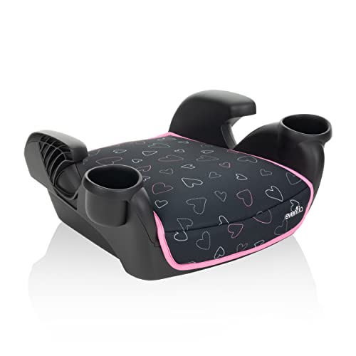 New Evenflo GoTime No Back Booster Car Seat (Amore Pink) - Kidsy