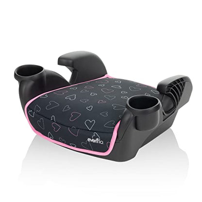 New Evenflo GoTime No Back Booster Car Seat (Amore Pink) - Kidsy