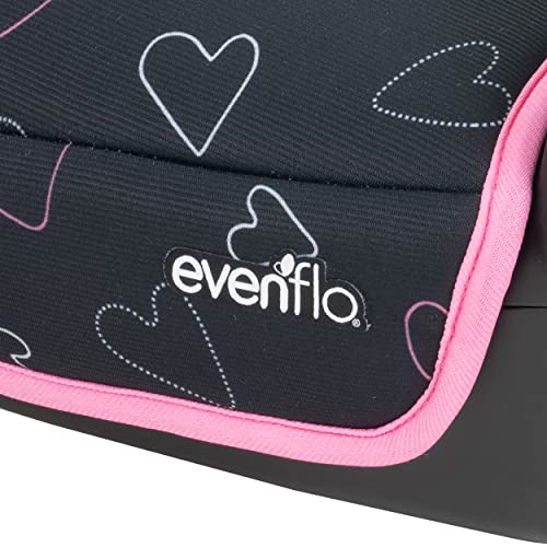 New Evenflo GoTime No Back Booster Car Seat (Amore Pink) - Kidsy
