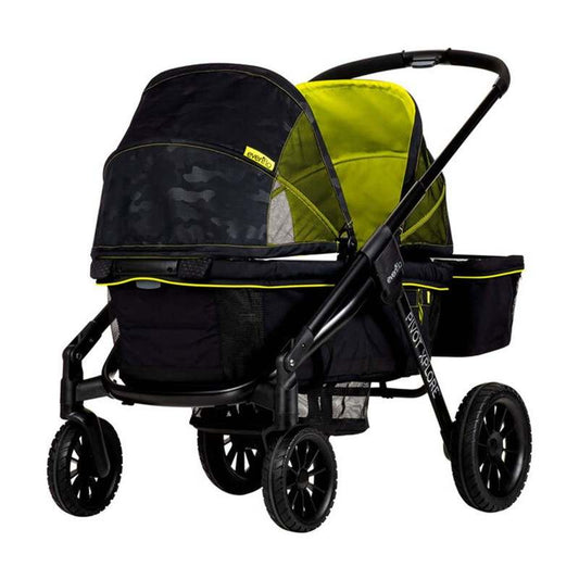 New Evenflo Pivot Xplore All - Terrain Stroller Wagon (Wayfarer Black) - Kidsy