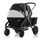 New Evenflo Pivot Xplore Dreamz All - Terrain Stroller Wagon with Bassinet Insert (Jetsetter Black) - Kidsy